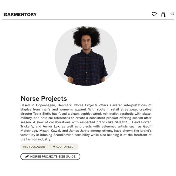 Norse Projects x J.Crew Erwin Heavy Twill Cardigan Shirt Jacket Scandinavian - Picture 15 of 16